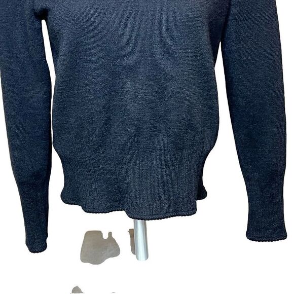 Mercer & Madison black merino wool crew neck sweater size XL - Picture 5 of 15